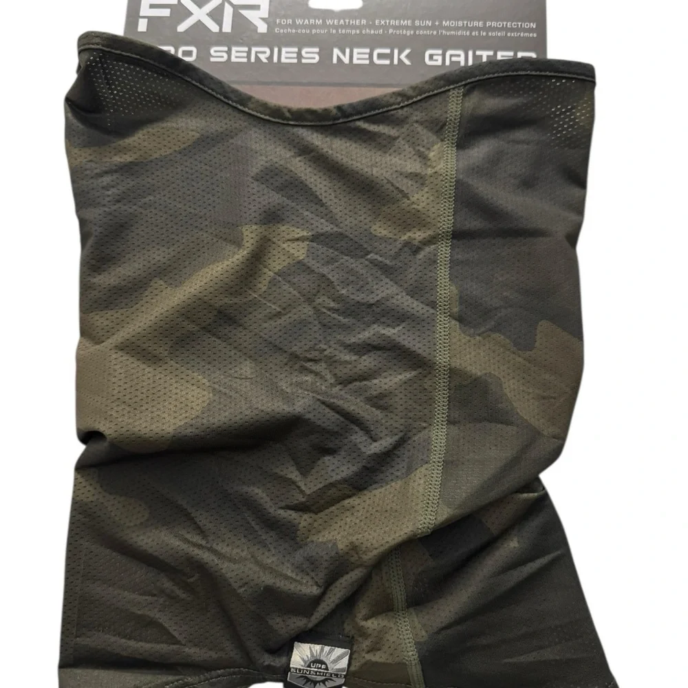 FXR Pro Series Army Camo UPF Neck Gaiter Sun Protection Breathable Mask NWT